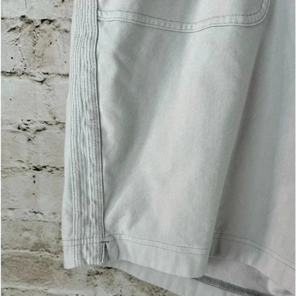 Athleta Women's Faralllon Bermuda Shorts Sz 26 563681 Birch Grey Cotton Spandex - Picture 5 of 12